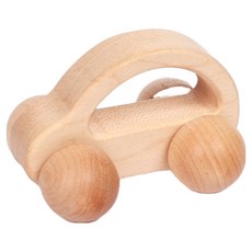 嬰兒木製玩具車木製玩具, A型(天然), 1個
