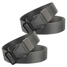 GoodGoodShop 男士超輕量登山腰帶, 2個, 灰色