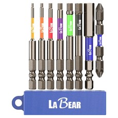 라베어 컬러 고토크 육각 드라이버 비트세트 LB-00851, 1개