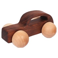 Funild 兒童原木汽車玩具 B款, 深色木, 1個