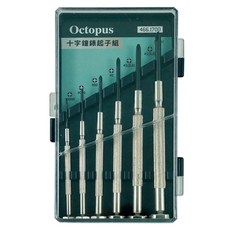 Octopus 章魚牌 十字鐘錶起子6支組 466.1700, 1套