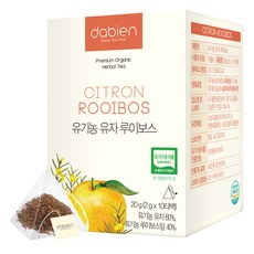 다비앙 유기농 유자 루이보스티, 2g, 10개입, 1개