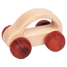 Funild 兒童用原木汽車玩具 A款, 紅色, 1個