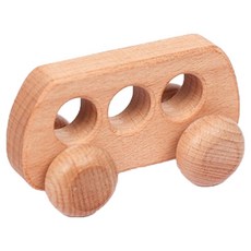 Funild 兒童原木汽車玩具 D款, 1個, 淺色木