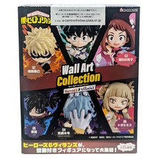 Re-MeNT 盒玩 我的英雄學院 牆畫藝術公仔6件組, 1套