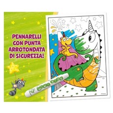 Crayola 繪兒樂 獨角獸色筆著色組, 1套, 混和顏色