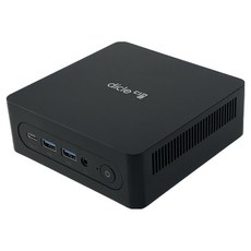 디클 2025 미니 PC N-시리즈 인텔12세대 윈도우 포함, 블랙, 8GB, 512GB, WIN11 Home, T12