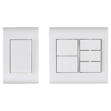 NANO電器奧德賽簡易開關 1格+2個用開關 5格 白色組, 1套