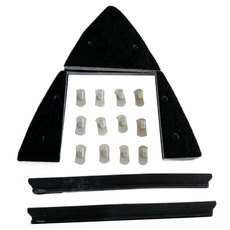 Tiruma 便利磁吸式可調節玻璃窗戶清潔器配件組, 5套, 混合色