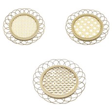 이홈베이킹 대나무 코스터 3p, 랜덤발송, 1개