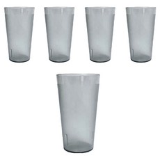 리빙메이트 국산 PC 안깨지는 물컵 340ml, 스모그, 5개