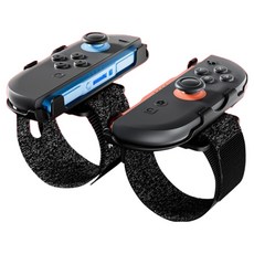 TECHLINE 任天堂Switch2 臂帶 舞力全開 運動手腕帶, 2個, 黑色, NS2-2507-WB1