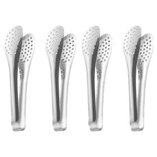 YOL 304 스테인레스 타공집게 180mm, 실버, 4개