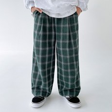 BerryCloset 青少年款Ron格紋寬褲