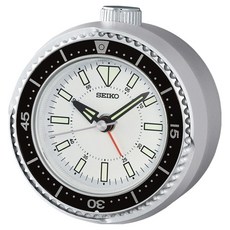 SEIKO 精工 桌鐘 QHE207S, 銀色 + 白色