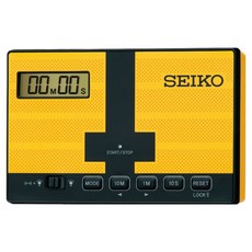 Seiko 精工 桌鐘 QHL098Y, 黑色 + 黃色
