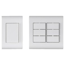 nano 電氣 Odyssey SIMPLE 白色 1孔開關 + 2聯用 6孔開關組合, 1套