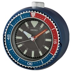 Seiko 精工 桌鐘 QHE207L, 藍色 + 黑色 + 紅色