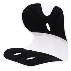 아늑공간 허리 보호 자세교정의자, 블랙