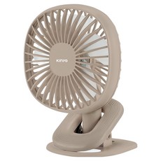Kinyo 夾/立式充電風扇, UF2642MT, 奶茶色