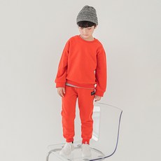 Uravi 兒童素色Veronica長袖大學T + 鬆緊帶長褲運動服套裝