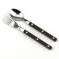 Bogen Marrons 餐具組 黑色, 茶匙 + 茶叉, 1套