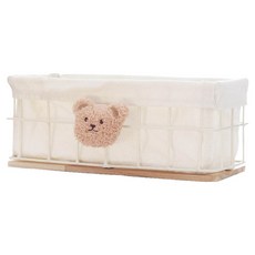 elelliving 可愛道具收納整理籃, 棕熊, 1個