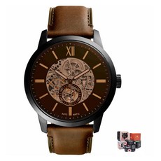 FOSSIL 男士 Townsman 皮革手錶 ME3155 + 包裝組