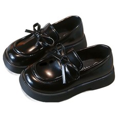 유블리 아동용 봉봉니 유광 리본스타일 로퍼