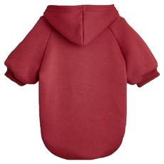 daysoy 寵物簡潔素色連帽衫, 07 酒紅色, 1個