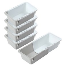 LL Living 可伸縮多用途抽屜整理收納盒 小型(9.5 x 16~23.5 x 6 cm), 白色, 4個