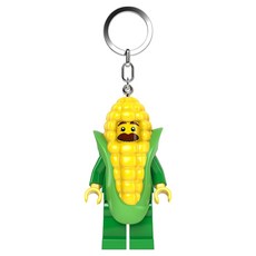 LEGO 人偶鑰匙圈燈 玉米裝男孩 KE242H, 1個, 黃色
