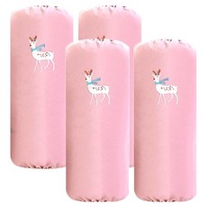 윰스 성인용 일러스트 자수 방수 작업용 팔토시 4p, 핑크