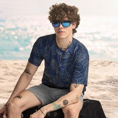 tesla 男士寬鬆版短袖泳衣 TM-MSS42