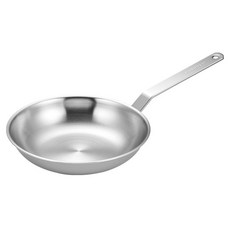 HANIL STAINLESS STEEL Pro Chef 電磁爐專用三層無研磨劑平底鍋, 1個, 24cm