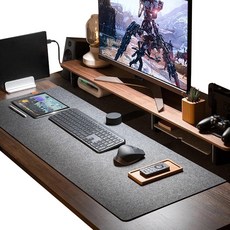 미야몽 깔끔한 데스크매트 미끄럼방지 패드, 그레이