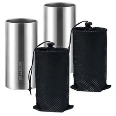 벨락 캔쿨러 + 파우치 2p 세트, 실버, 473ml