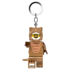 LEGO 人偶公仔鑰匙圈燈 暴龍裝人 KE237H, 1個, 棕色