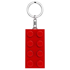 LEGO 迷你人偶鑰匙圈燈 2x4 KE234HR, 1個, 紅色