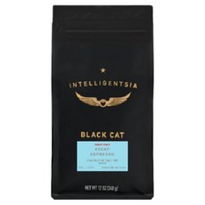 INTELLIGENTSIA 黑貓低咖啡因咖啡豆, 義式濃縮, 1個, 340g