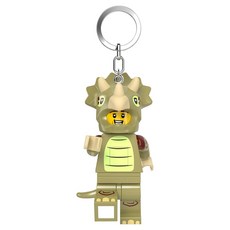LEGO 迷你公仔鑰匙圈燈 三角龍裝扮人 KE238H, 1個, 混合色