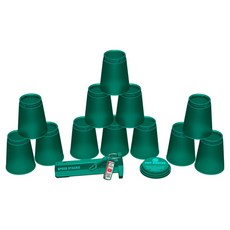 SPEED STACKS 杯子 PS2X 12入 + 快拆桿 + 杯蓋 套組, 水藍色