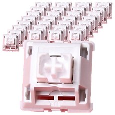 Monstar Gear 鵝卵石客製化機械式鍵盤軸 熱插拔替換 潤滑線性軸 80入, 水果荔枝, 單一商品, 製造商軸