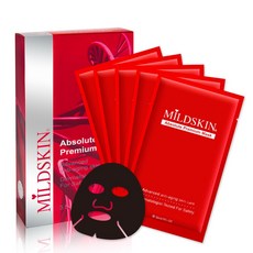 MILDSKIN 麥德絲肌 肌因胜肽活膚黑面膜, 5片, 1盒
