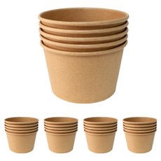 Bloom at home 牛皮紙拉麵碗 850號, 25個, 1入