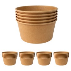 블룸엣홈 크라프트 종이 분식용기, 25개, 1개입