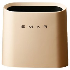SMAR 簡約時尚斜口夾縫垃圾桶, 奶咖色