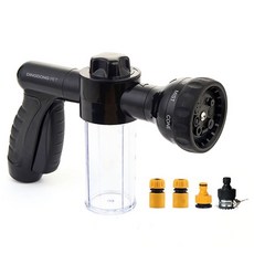 DING DONG PET 寵物8段可調式高壓按摩槍蓮蓬頭, 黑色, 1個