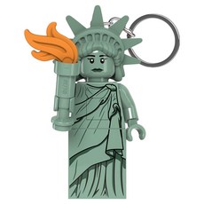 LEGO 迷你人偶燈 自由女神像 鑰匙圈 KE158H, 1個, 灰色