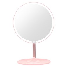 MAANGE 瑪安格 桌面LED三色光補光燈化妝鏡 8.5吋, 粉色